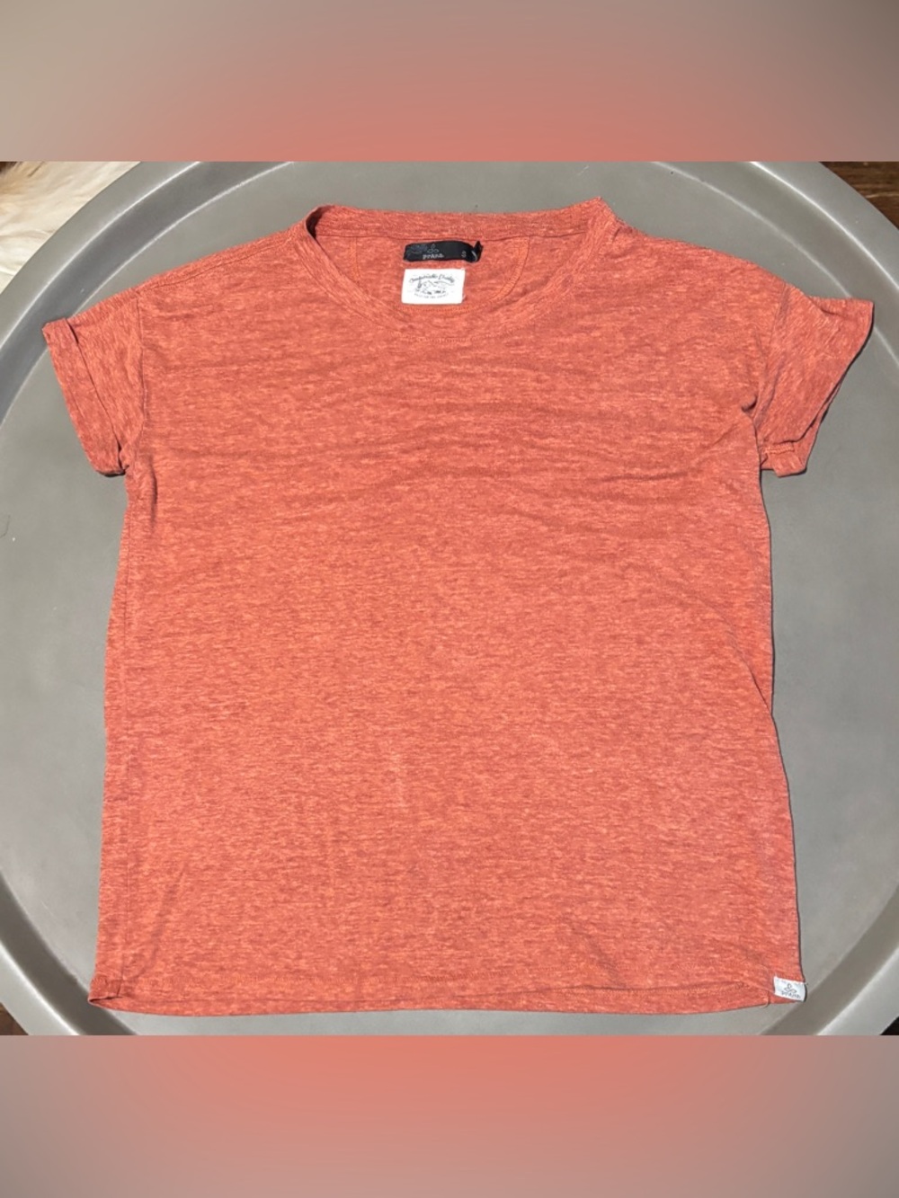 PrAna women’s burnt orange tshirt, small